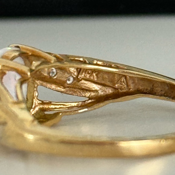 10k gold opal ring - Picture 3 of 6